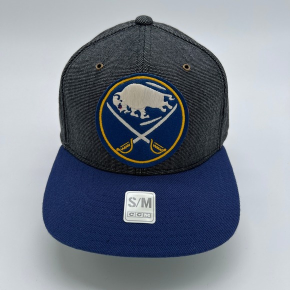 Buffalo Sabres NHL CCM Hockey Hat Fitted Baseball Cap S/M Small Medium - Picture 1 of 7
